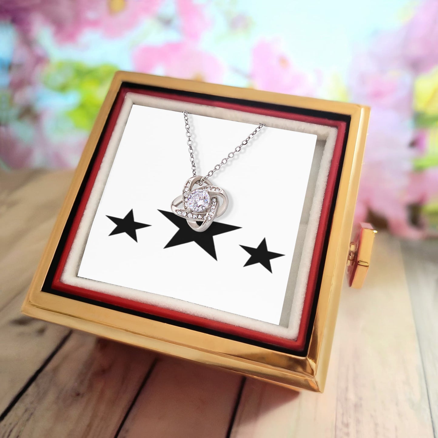 Your my Super Star Love Knot Necklace