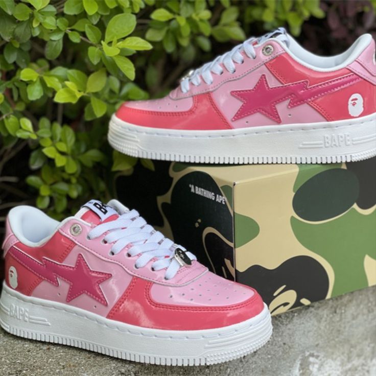 High Quality Star Sneakers Pink Style Shoes Teenage Adult Shoes