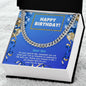 Son Gifts Necklace, Happy Birthday To Our Son, Cuban Link Chain, Gift for Son