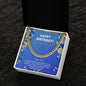 Son Gifts Necklace, Happy Birthday To Our Son, Cuban Link Chain, Gift for Son