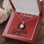 CZ Cubic Zirconia, Washington State Necklace, Graduate Women's Gift, Cougar Gifts