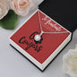 CZ Cubic Zirconia, Washington State Necklace, Graduate Women's Gift, Cougar Gifts