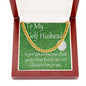 FATHER'S DAY Necklace, Golf Gifts For Men, To My Golf Husband, Cuban Chain Necklace