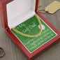 Golf Gifts For Men, To My Golf Dad, Cuban Chain Necklace, Gift for Dad, Gift from Son