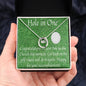 Golf Gifts For Women, Hole in One, Lucky Necklace, Gift for Daughter, Gift from Mom and Dad