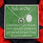 Golf Gifts For Women, Hole in One, Lucky Necklace, Gift for Daughter, Gift from Mom and Dad