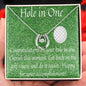 Golf Gifts For Women, Hole in One, Lucky Necklace, Gift for Daughter, Gift from Mom and Dad