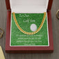 Golf Gifts For Men, To Our Golf Son, Cuban Link Chain, Gift for Son, Gift from Mom and Dad