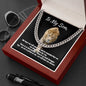 To My Son, Cuban Link Chain, Gift for Son, Gift from Mom and Dad, Birthday Gift Ideas