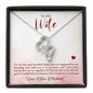 Happy Birthday Wife, Anniversary Necklace, Heart Designs, Wife Necklace