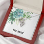 The Bride, CZ Cubic Zirconia Necklace, Bridal Heart Necklace, Crystal Jewelry