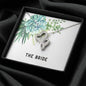 The Bride, CZ Cubic Zirconia Necklace, Bridal Heart Necklace, Crystal Jewelry