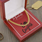 Washington State Necklace, Cuban Chain, Graduate Men's Gift, Cougar, Graduation Day