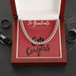 Washington State Necklace, Cuban Chain, Graduate Men's Gift, Cougar, Graduation Day