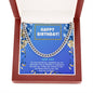 DAD Gifts Necklace, Happy Birthday To My Dad, Cuban Link Chain, Gift for Dad