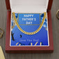 FATHER's Day Necklace, Fishing Dad Gift, To My Dad, Cuban Link Chain