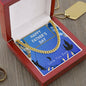 FATHER'S DAY Necklace, Fishing Dad, DAD Gift, To My Dad, Cuban Link Chain, Gift for Dad