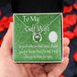 Golf Gift For Women, To My Golf Wife, Lucky Necklace, Gift for Wife