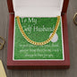 FATHER'S DAY Necklace, Golf Gifts For Men, To My Golf Husband, Cuban Chain Necklace