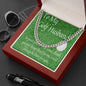FATHER'S DAY Necklace, Golf Gifts For Men, To My Golf Husband, Cuban Chain Necklace