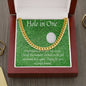 Golf Gifts For Men, Hole in One, Cuban Link Chain, Gift for Friend, Gift for Son, Gift from Mom