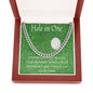 Golf Gifts For Men, Hole in One, Cuban Link Chain, Gift for Friend, Gift for Son, Gift from Mom