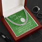 Golf Gifts For Men, To Our Golf Son, Cuban Link Chain, Gift for Son, Gift from Mom and Dad