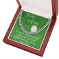Golf Gifts For Men, To Our Golf Son, Cuban Link Chain, Gift for Son, Gift from Mom and Dad