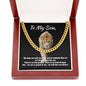 To My Son, Cuban Link Chain, Gift for Son, Gift from Mom and Dad, Birthday Gift Ideas