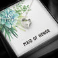 Maid of Honor, CZ Cubic Zirconia Necklace, Bridal Necklace Gift, Gifts for Maid of Honor