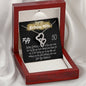 Fifty 50, To My Wife, I Love You Necklace, Wife Gift, Milestone Gifts, Gift from Husband