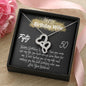 Fifty 50, To My Wife, I Love You Necklace, Wife Gift, Milestone Gifts, Gift from Husband