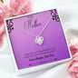 BIRTHDAY MOM Day Necklace, To A Beautiful Mom, To My Mother, Gift Mother