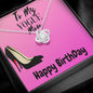 Happy Birthday Wife, Vogue Fashion, Wife Necklace Gift for Birthday, Birthday Gift Wife