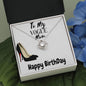 Happy Birthday Wife, Vogue Fashion, Wife Necklace Gift for Birthday, Birthday Gift Wife