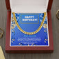 BROTHER Gifts Necklace, Happy Birthday To My Brother, Cuban Link Chain, Gift for Brother, Gift from Sister