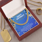 BROTHER Gifts Necklace, Happy Birthday To My Brother, Cuban Link Chain, Gift for Brother, Gift from Sister