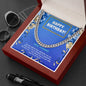 HUSBAND Gifts Necklace, Happy Birthday To My HUSBAND, Cuban Link Chain