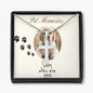 Pet Memories Necklace, Pet Memorial, Pet Name Card Jewelry, Love Pet, Pet Lovers, Remembrance of Pet, Pet Jewelry Box Gift, Personalized Box