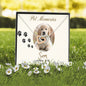 Pet Memories Necklace, Pet Memorial, Pet Name Card Jewelry, Love Pet, Pet Lovers, Remembrance of Pet, Pet Jewelry Box Gift, Personalized Box