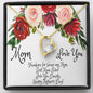 MOTHER DAY, Mother's Day Necklace, To A Beautiful Mom, To My Mother, Gift Mother