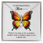 BIRTHDAY MOM Necklace, Message Card Mom, Alluring Beauty Necklace, Gift for Mom, Mama Necklace