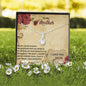 BIRTHDAY MOM Necklace, Message Card Mom, Alluring Beauty Necklace