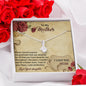 BIRTHDAY MOM Necklace, Message Card Mom, Alluring Beauty Necklace
