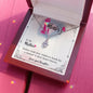BIRTHDAY MOM Necklace, Message Card Mom, Alluring Beauty Necklace