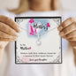BIRTHDAY MOM Necklace, Message Card Mom, Alluring Beauty Necklace