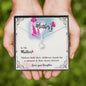 BIRTHDAY MOM Necklace, Message Card Mom, Alluring Beauty Necklace