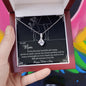 MOTHER DAY, Mother's Day Necklace, Message Card Mom, Love Knot Necklace