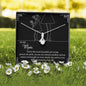 MOTHER DAY, Mother's Day Necklace, Message Card Mom, Love Knot Necklace
