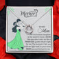 MOTHER DAY, Mother's Day Necklace, Message Card Mom, Lucky Necklace